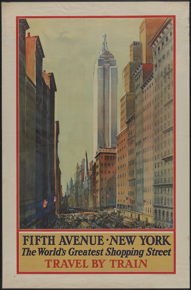 Fifth Avenue, New York--the world's greatest shopping street--Travel by train