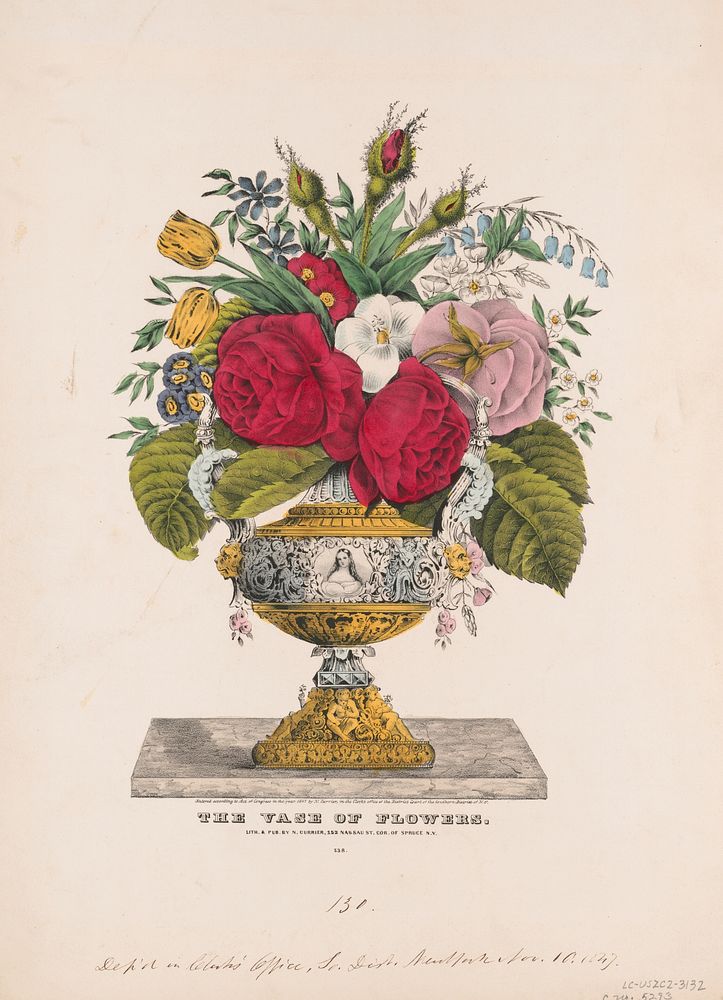 The vase of flowers, N. Currier (Firm)