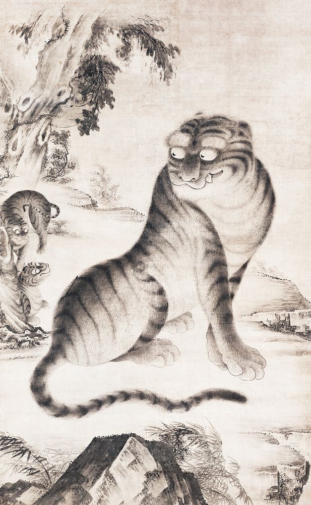 Tigress with Two Cubs (17th century). Original public domain image from The Minneapolis Institute of Art.   Digitally…