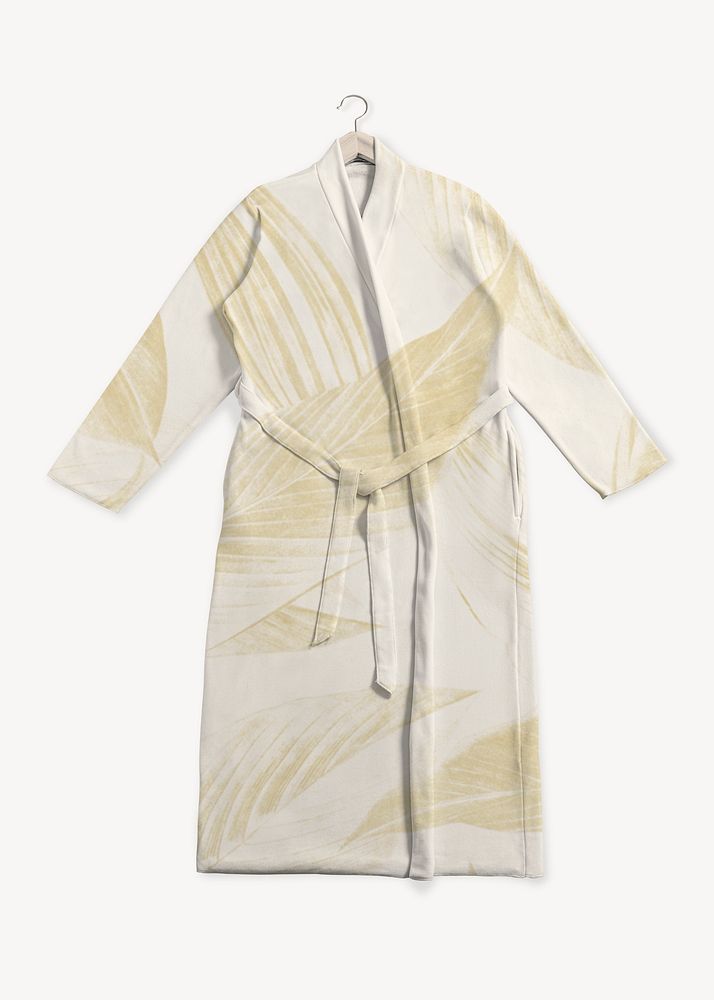 Leaf pattern bathrobe, apparel design