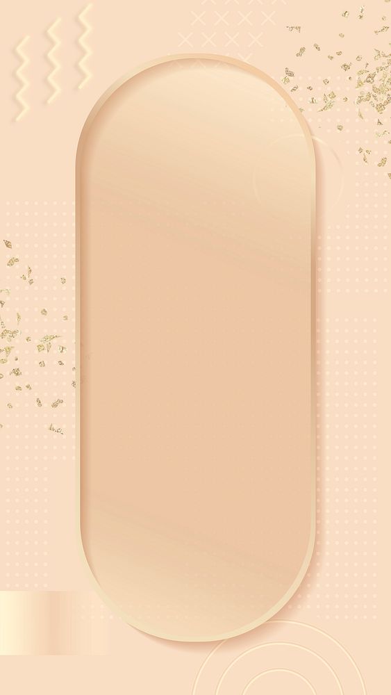 Rose gold frame mobile wallpaper, elegant background
