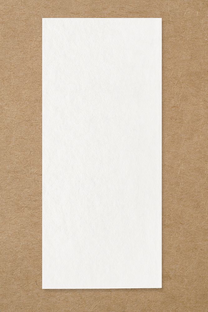 Blank off-white long paper, copy space