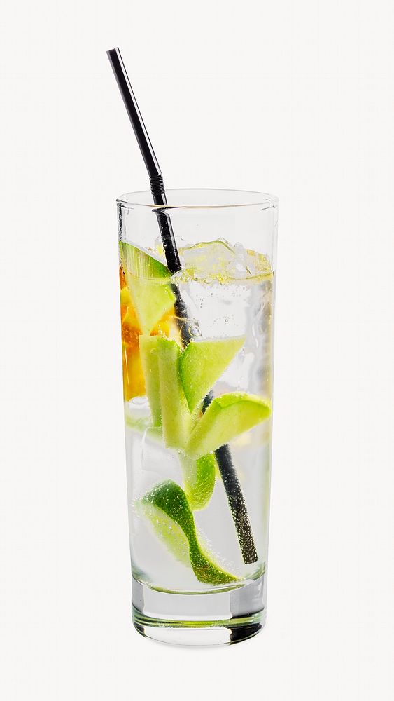 Soda punch drink, sparkling beverage isolated image