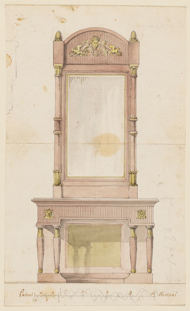Design for a Looking Glass and Console Table