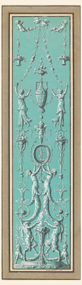 Panel of Arabesques for the Hôtel de Salm, Paris