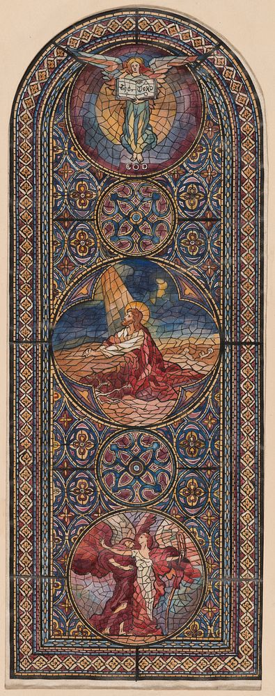 Design for a Stained Glass Window by Izabel M. Coles