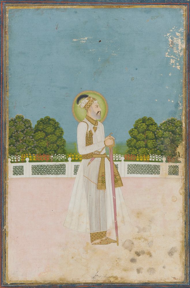 Portrait of an emperor, Mughal Court