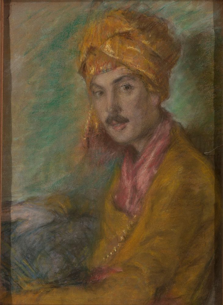 Gold Turban by Alice Pike Barney, born Cincinnati, OH 1857-died Los Angeles, CA 1931