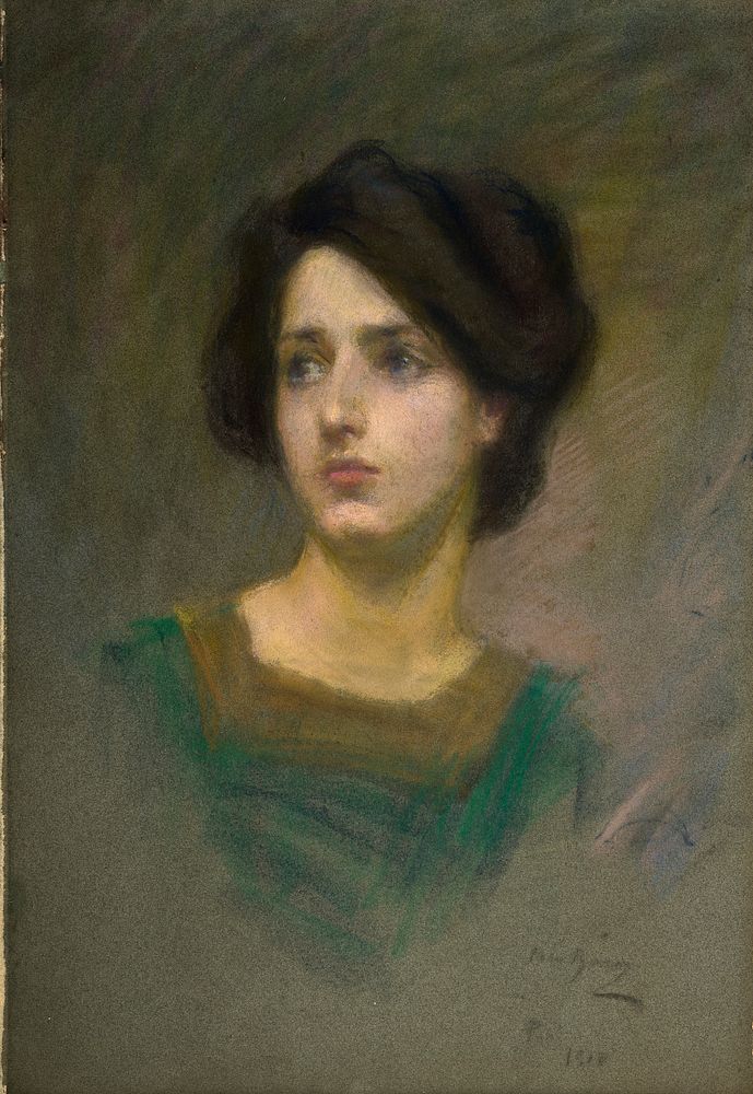 Monique by Alice Pike Barney, born Cincinnati, OH 1857-died Los Angeles, CA 1931