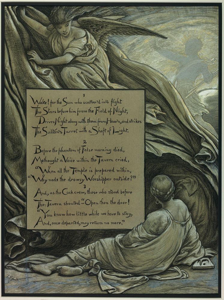 (Illustration for Rubáiyát of Omar Khayyám) The Awakening by Elihu Vedder