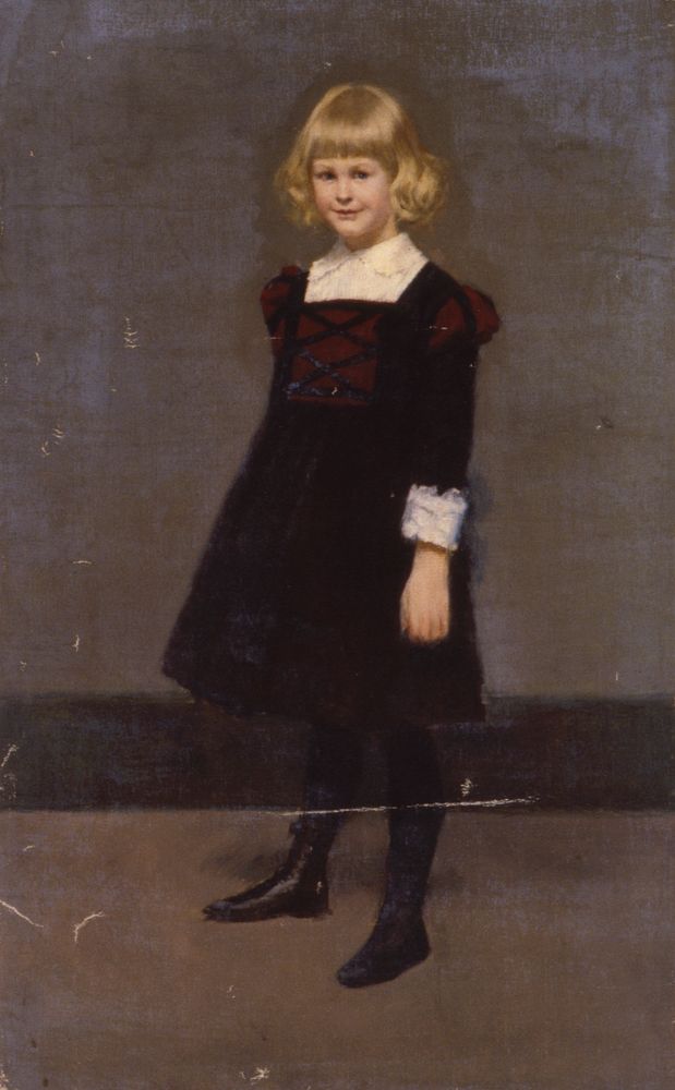 Untitled, Portrait of a Young Girl by Kenyon Cox, American, 1856–1919