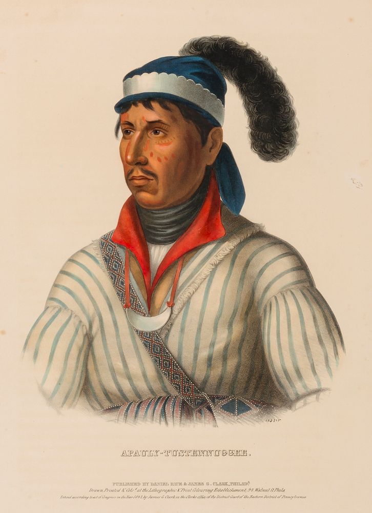 APAULY-TUSTENNUGGEE., from History of the Indian Tribes of North America