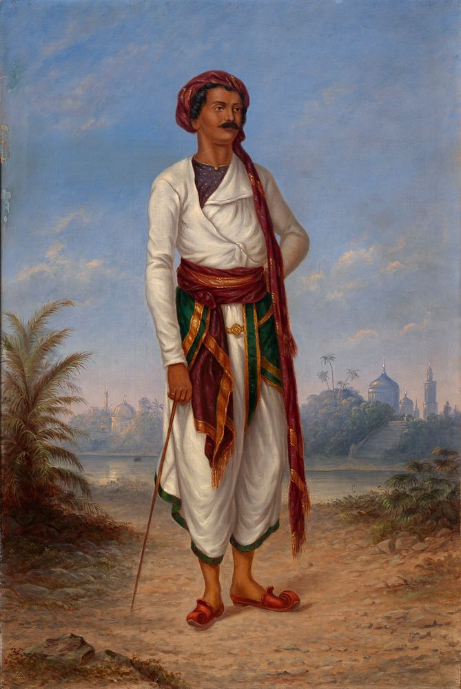 Hindu Man by Antonion Zeno Shindler, 1813 Bulgaria-died Washington, DC 1899