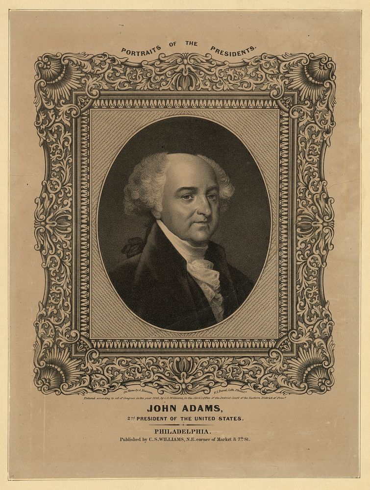 John Adams, 2nd president of the United States (1864). Original from the Library of Congress.