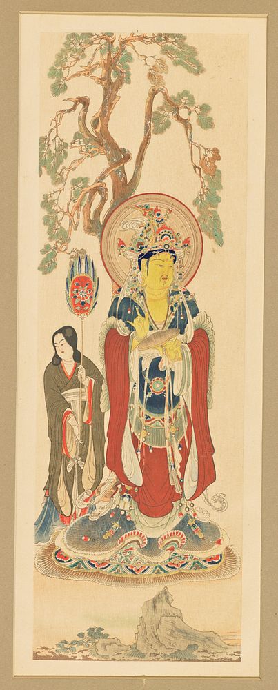 A Painting of the Nara Epoch, Eighth Century; Kokkwa Publishing Company (Japanese, active 1890s - 1900s); 1897; Xylograph…