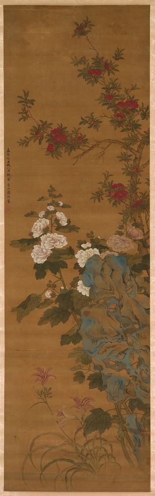 Flowers and Rocks. Original from The Cleveland Museum of Art.