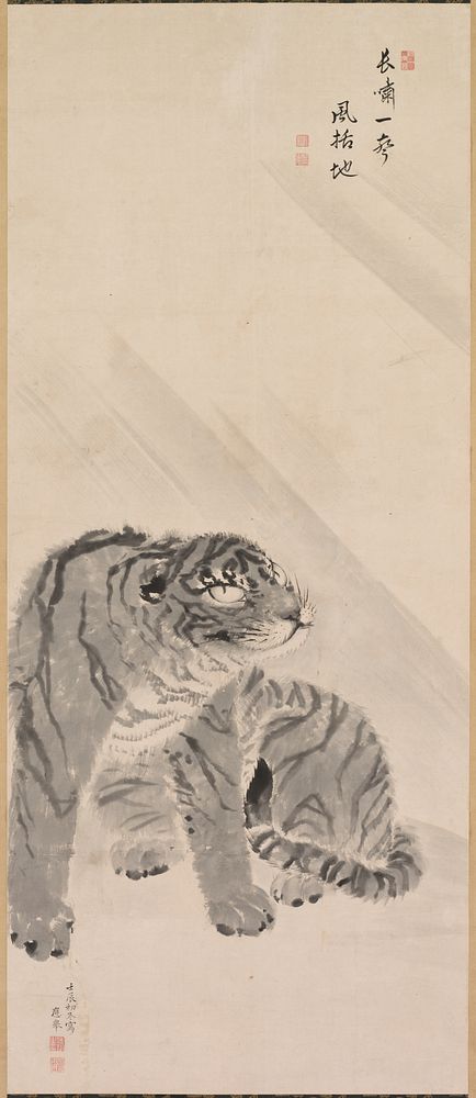 Tiger in Wind. Original from The Cleveland Museum of Art.
