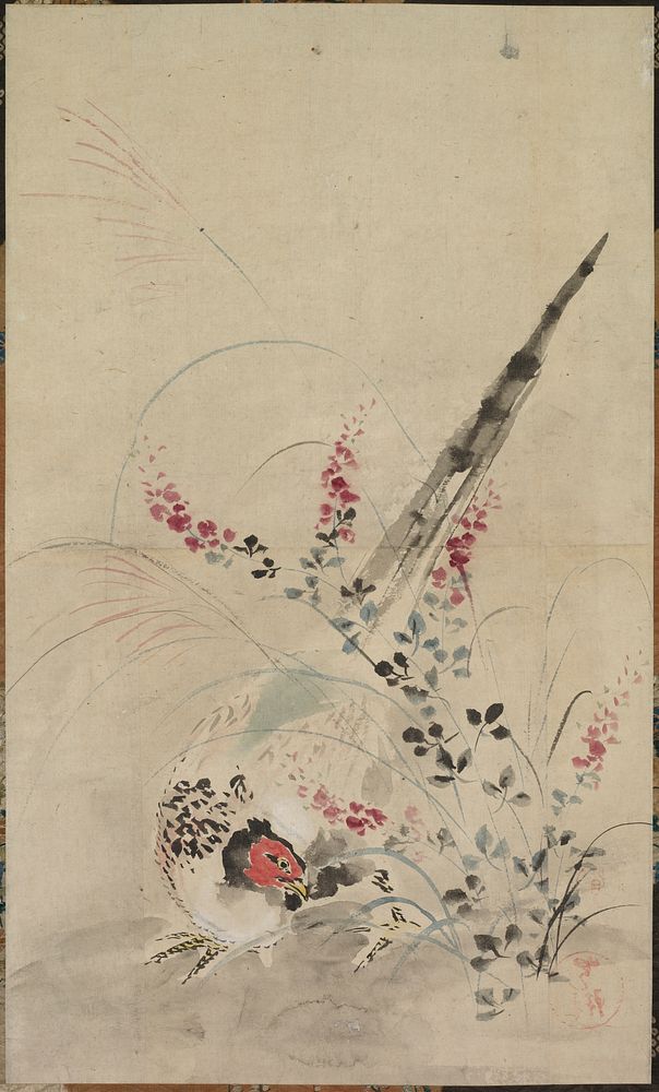 Pheasant and Grasses. Original from The Cleveland Museum of Art.