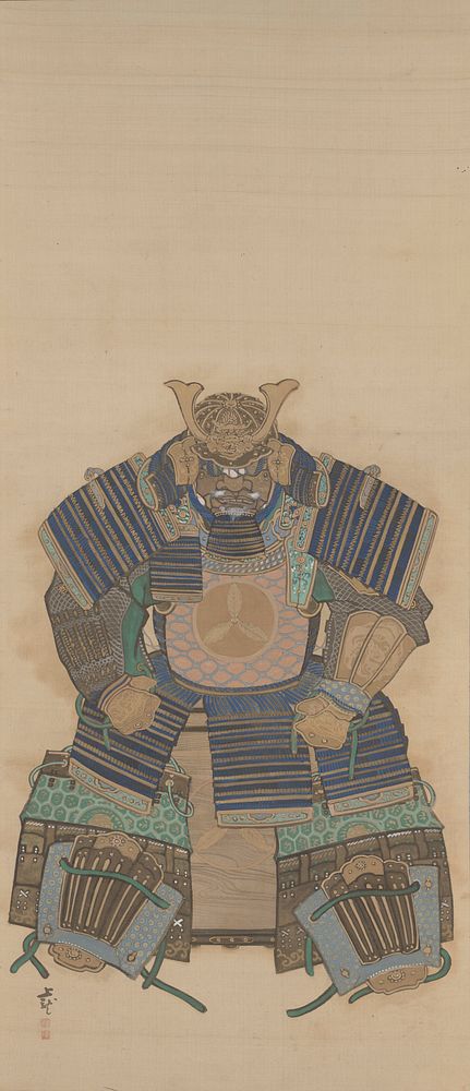 Suit of Armor (1830s) painting in high resolution by Mihata Joryu.  Original from the Minneapolis Institute of Art.