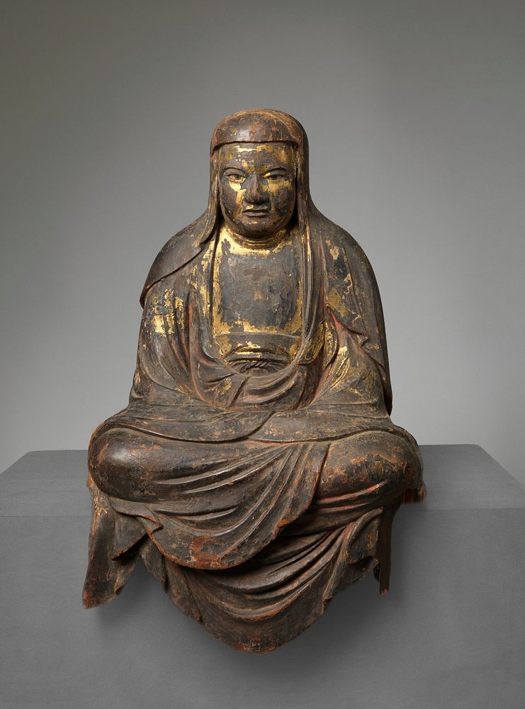 Bodhidharma during 14th century sculpture in high resolution.  Original from The Minneapolis Institute of Art.