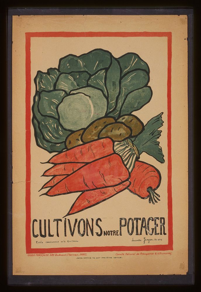 Cultivons notre potager (1916) by Louisette Jaeger. Original from the Library of Congress.