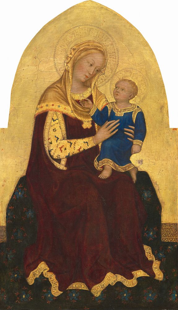 Madonna and Child Enthroned (ca. 1420) by Gentile da Fabriano.  