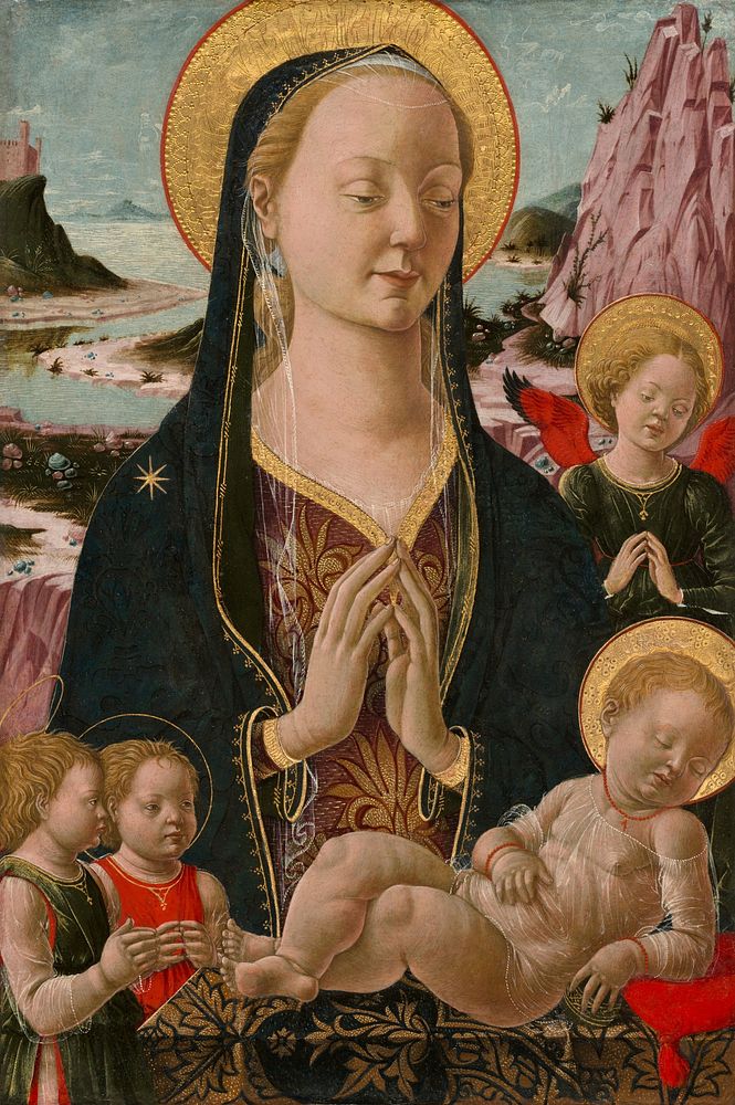 Madonna and Child with Angels (ca. 1455&ndash;1470) by Ferrarese 15th Century.  
