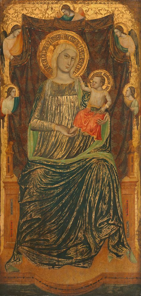 Madonna and Child with Five Angels (ca. 1335) by Giovanni Baronzio.  