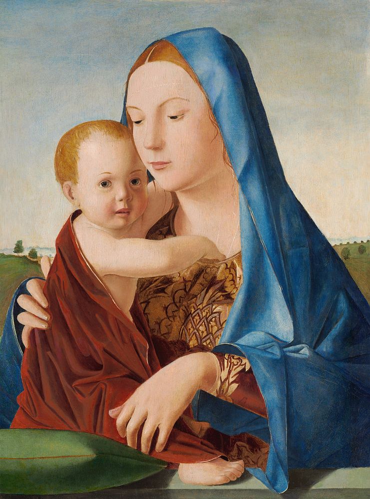 Madonna and Child (ca. 1475) by Antonello da Messina.  