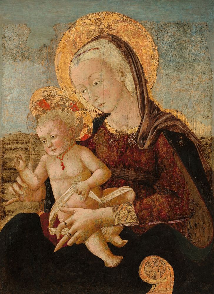 Madonna and Child (ca. 1475) by Pier Francesco Fiorentino.  