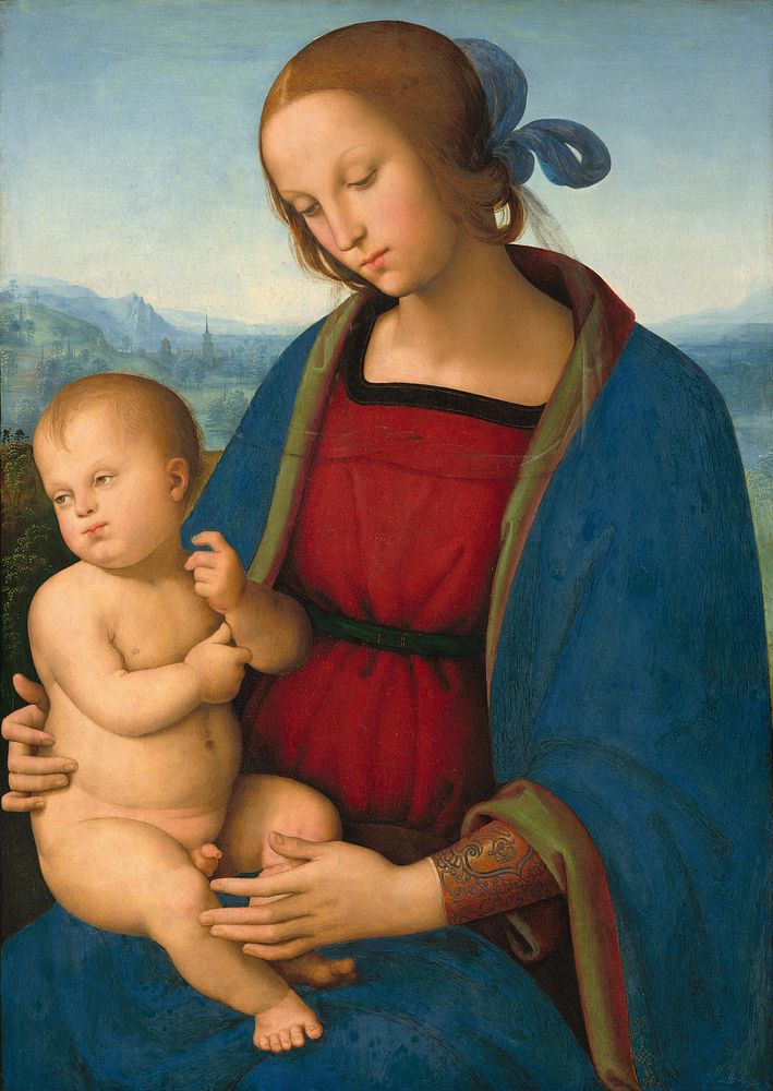 Madonna and Child (ca. 1500) by Pietro Perugino.  