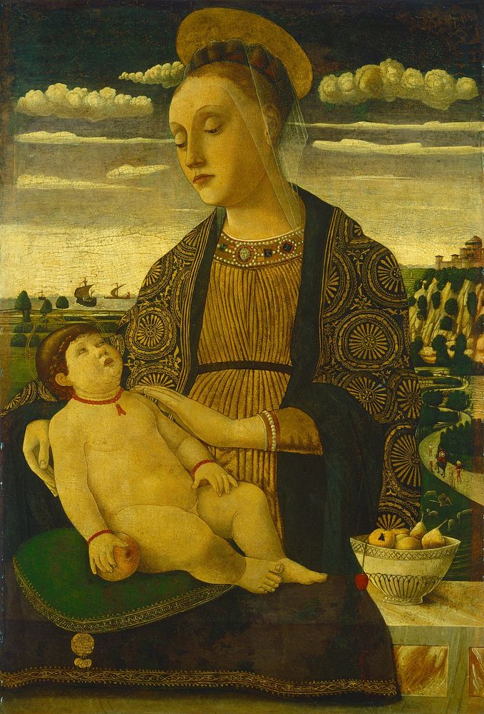 Madonna and Child (late 1460s) by Francesco Benaglio.