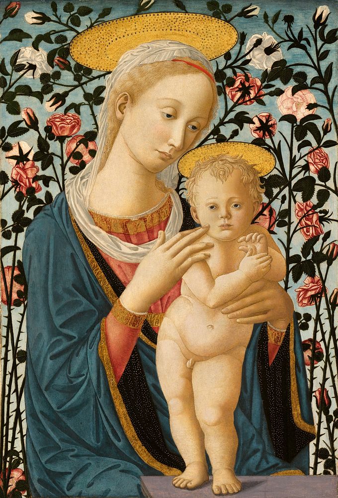 Madonna and Child (ca. 1470) by Anonymous Artist, Fra Filippo Lippi & Pesellino.  