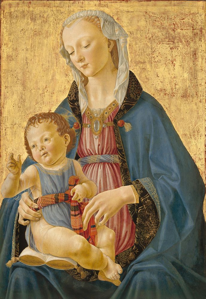 Madonna and Child (ca. 1470–1475) by Domenico Ghirlandaio.  