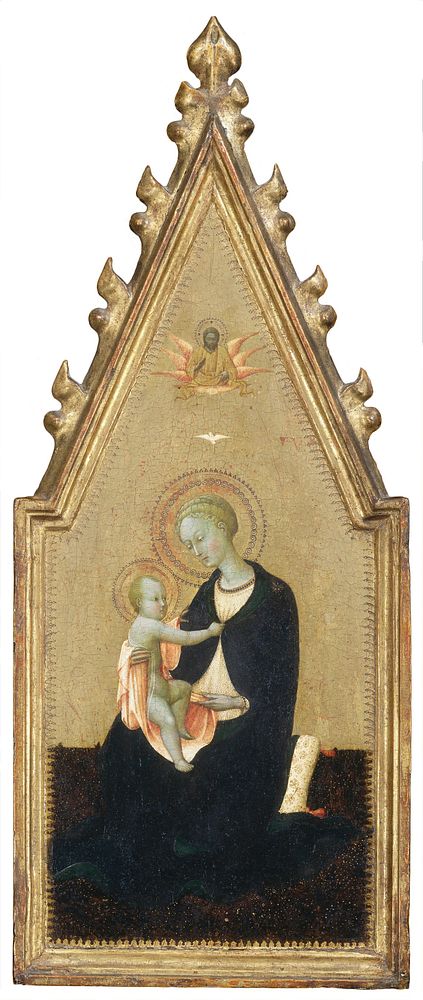 Madonna of Humility (ca. 1435–1440) by Sassetta.  