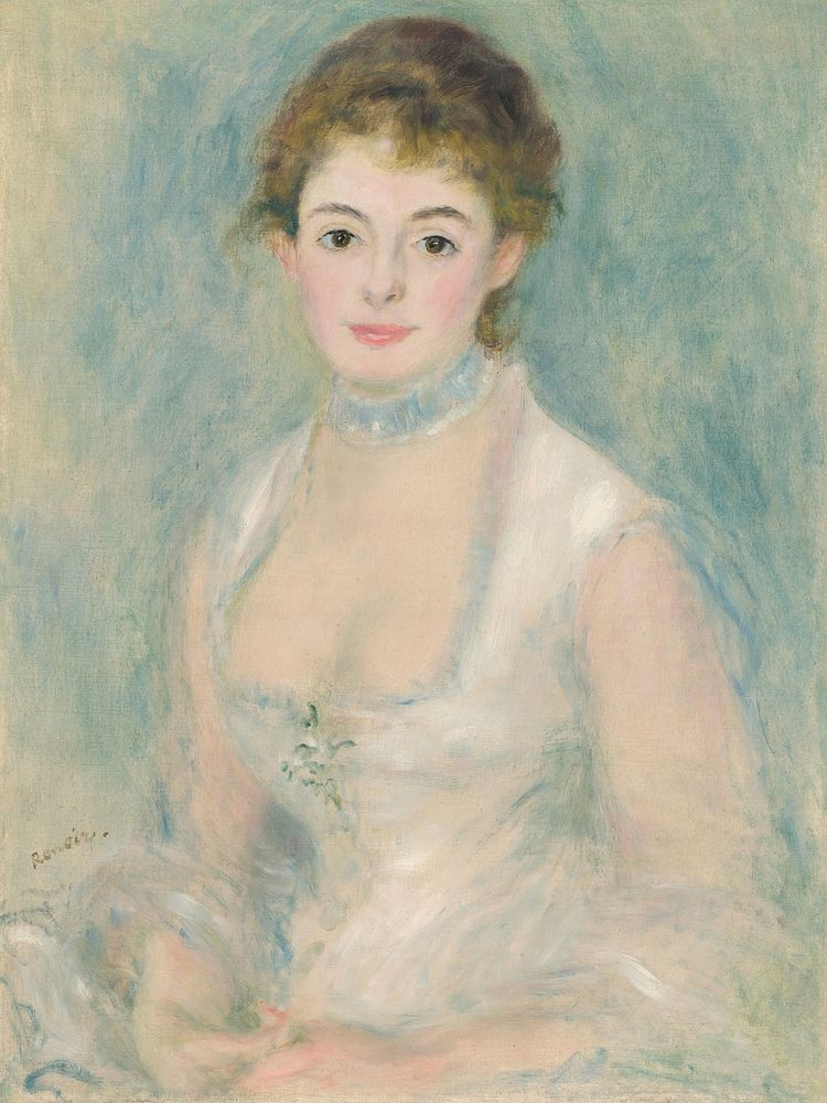 Pierre-Auguste Renoir's  Madame Henriot (c. 1876) painting in high resolution 