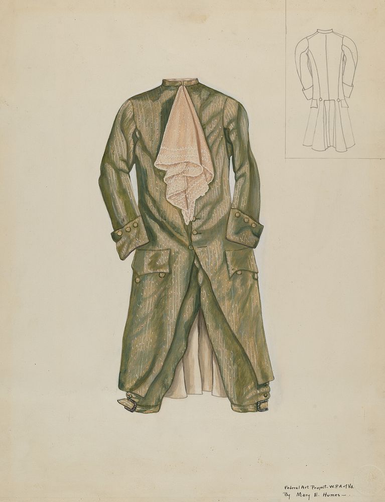 Man's Suit (ca.1937) by Mary E. Humes.  