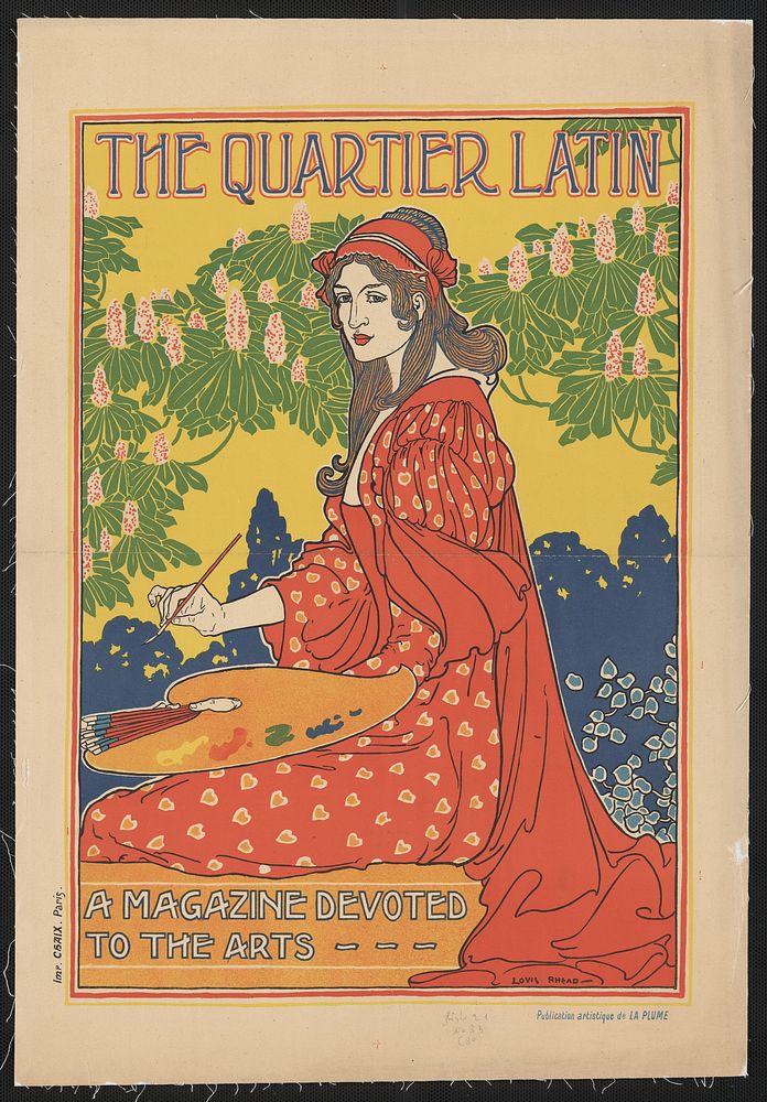 The Quartier Latin. A magazine devoted to the arts / Louis Rhead (1890–1900) by Louis Rhead.  