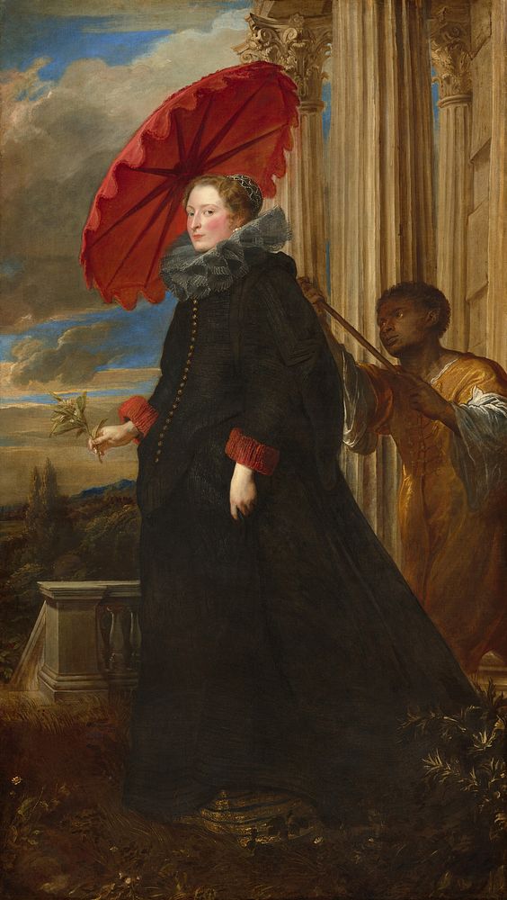 Marchesa Elena Grimaldi Cattaneo (1623) by Sir Anthony van Dyck.  