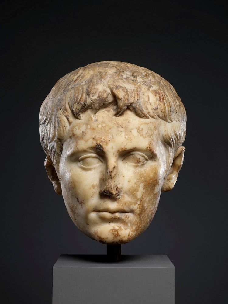 Marble portrait of the emperor Augustus