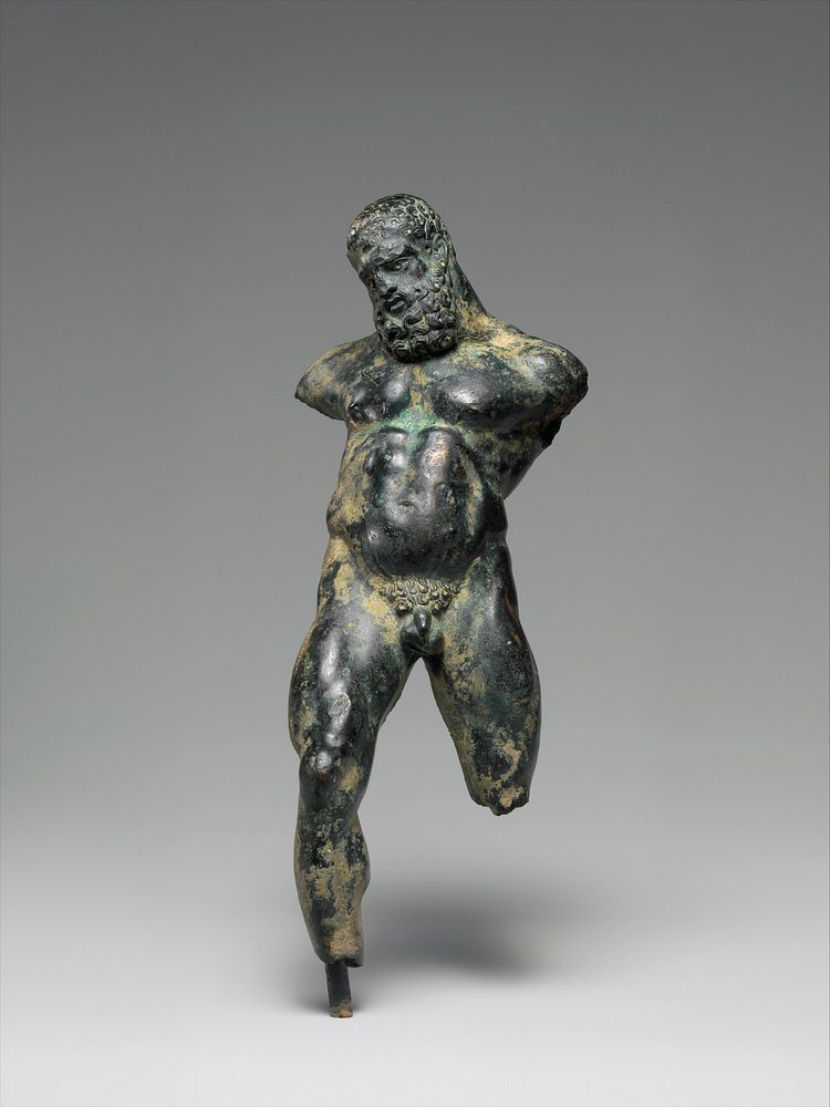 Bronze statuette of drunken Herakles