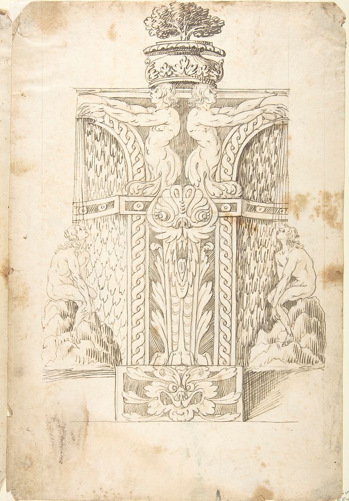 Design for a Wall Fountain