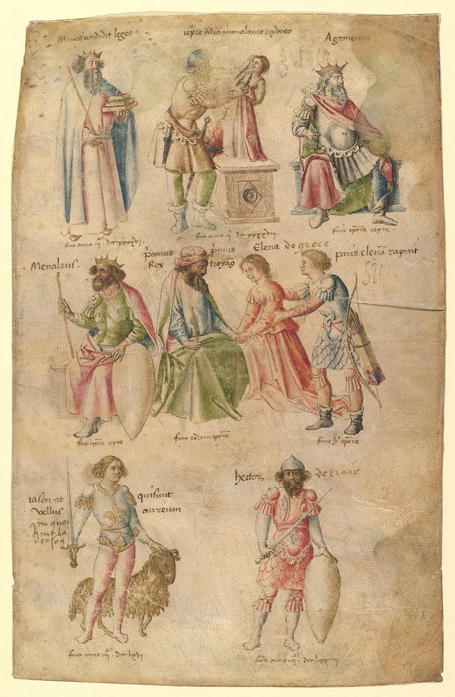 Famous Men and Women from Classical and Biblical Antiquity, attributed to Barthelemy d'Eyck