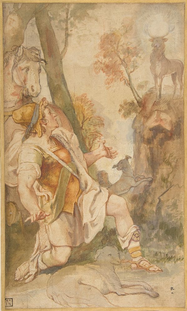 The Vision of Saint Eustace by Federico Zuccaro (Zuccari)