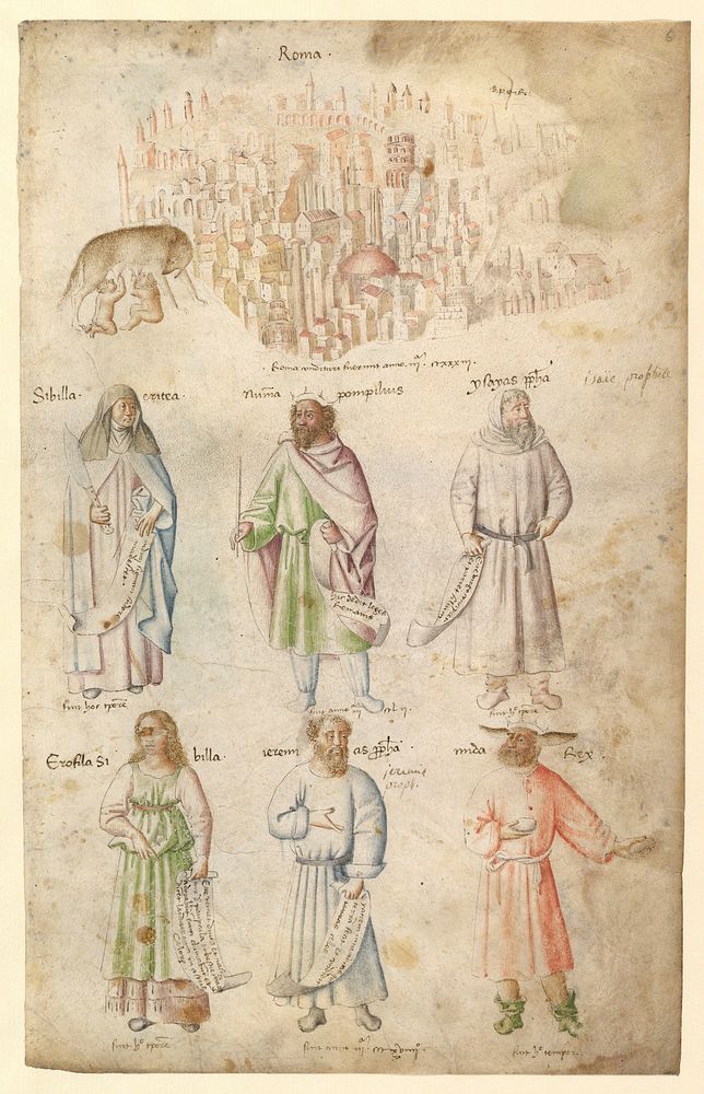 Famous Men and Women from Classical and Biblical Antiquity., attributed to Barthelemy d'Eyck