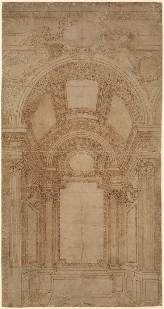 Design for an Elaborate Barrel-Vaulted Chapel