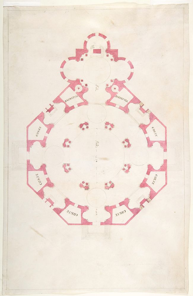 Design for a Church with a Central Octagonal Plan