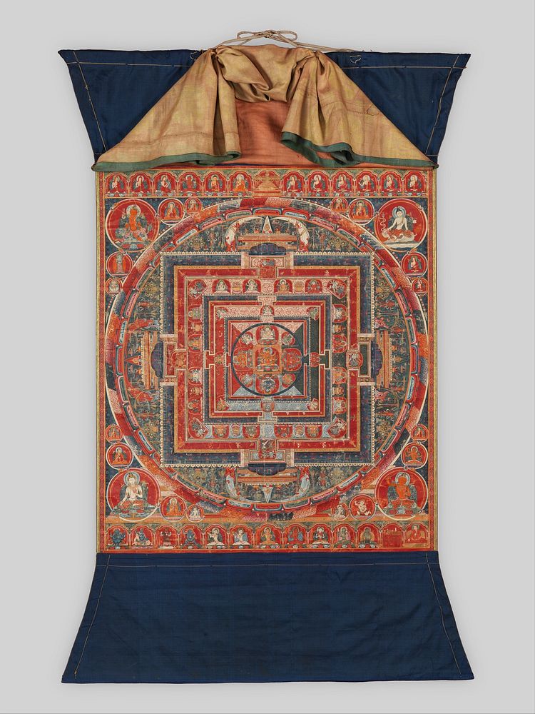 Mandala of Manjuvajra, Tantric Form of the Bodhisattva Manjushri, Tibet late 14th century