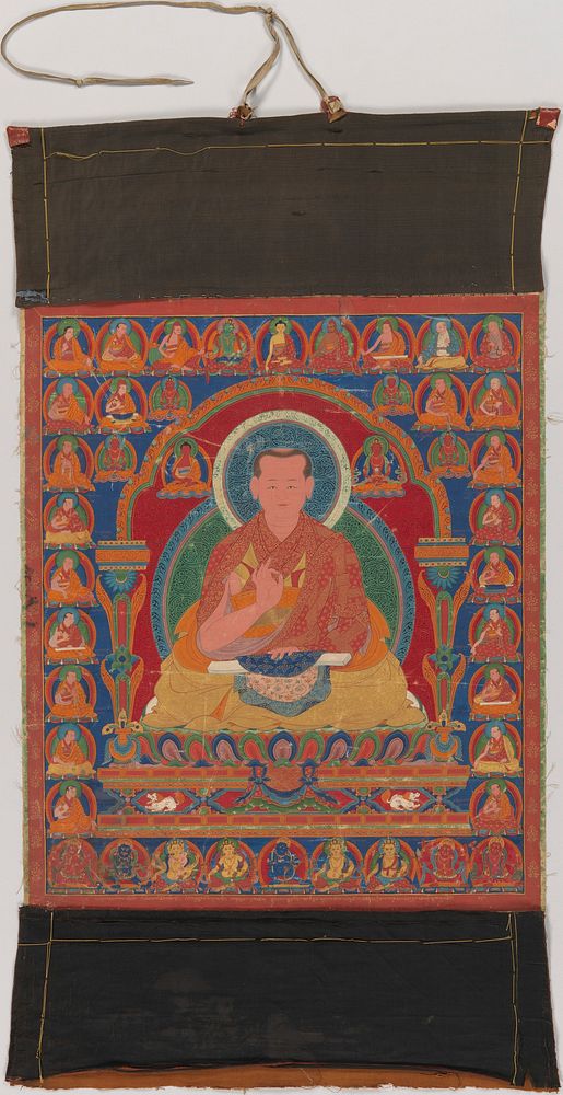 Portrait of Munchen Sangye Rinchen, the Eighth Abbot of Ngor Monastery, Tibet late 16th century