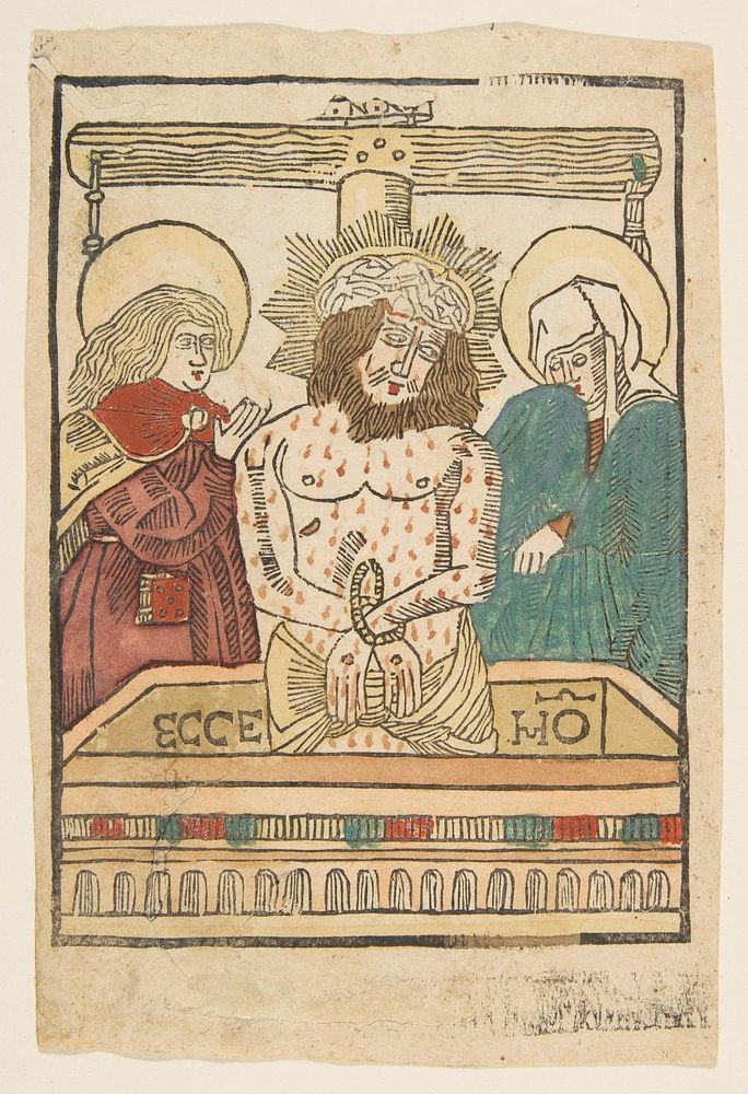 The Man of Sorrows between the Virgin and Saint John (Schr. 996)